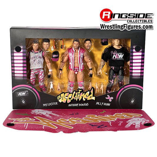 2024 AEW Jazwares Unrivaled Collection Ringside Exclusive #139 Acclaimed 3-Pack: Max Caster, Anthony Bowens & Billy Gunn