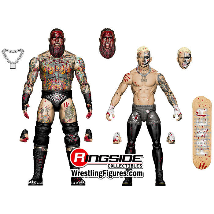 2024 AEW Jazwares Unrivaled Collection Ringside Exclusive #154 "Blood & Guts: Coffin Match" Brody King vs. Darby Allin