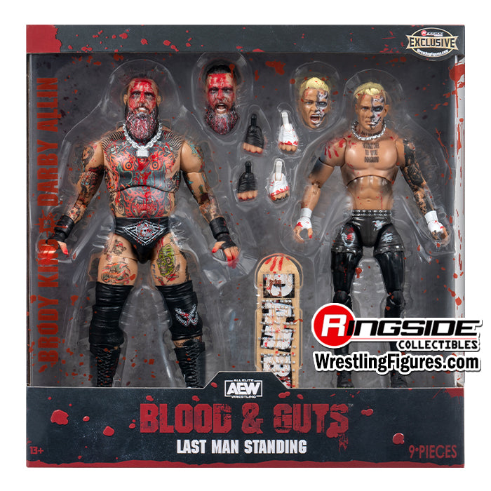 2024 AEW Jazwares Unrivaled Collection Ringside Exclusive #154 "Blood & Guts: Coffin Match" Brody King vs. Darby Allin