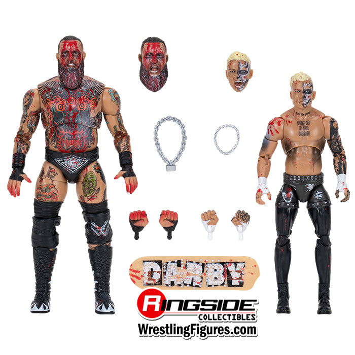 2024 AEW Jazwares Unrivaled Collection Ringside Exclusive #154 "Blood & Guts: Coffin Match" Brody King vs. Darby Allin