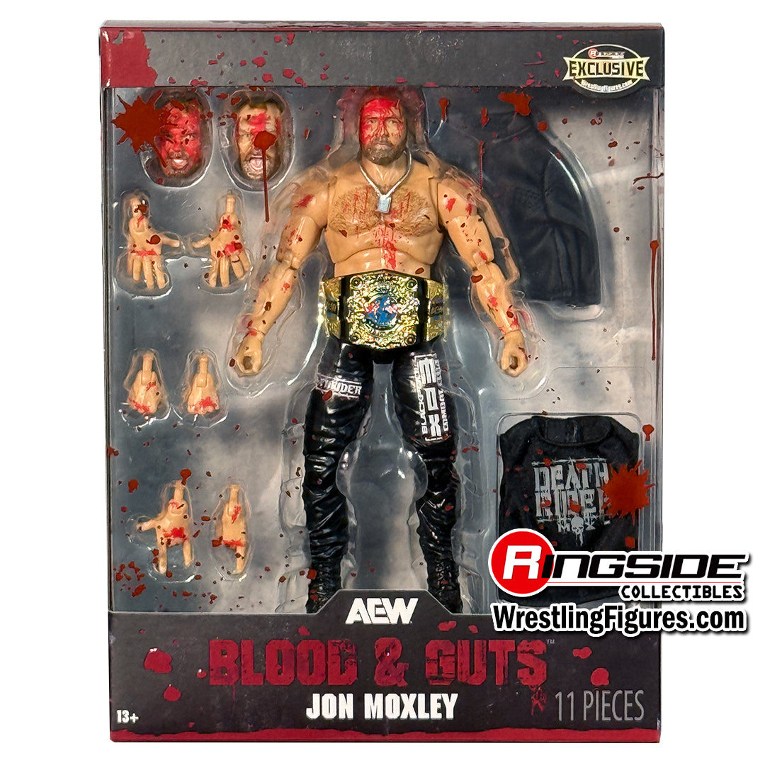 2025 AEW Jazwares Unrivaled Collection Ringside Exclusive #186 "Blood & Guts" Jon Moxley