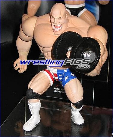 Unreleased WWE Jakks Pacific Power Pumpin' Punchers Kurt Angle