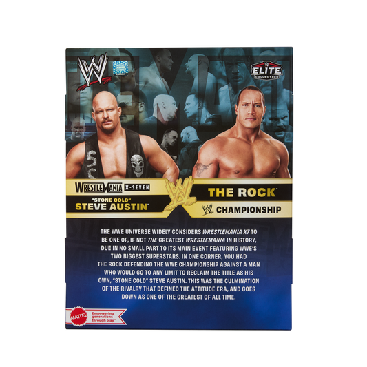 2026 WWE Mattel Elite Collection WrestleMania X-Seven 2-Pack: "Stone Cold" Steve Austin vs. The Rock
