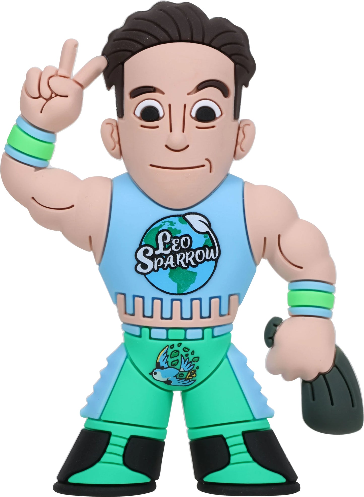 2025 Pro Wrestling Tees Micro Brawlers Limited Edition Leo Sparrow [With Earth Shirt]