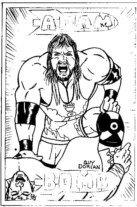 Unreleased WWF Just Toys Bend-Ems Series 2 Adam Bomb