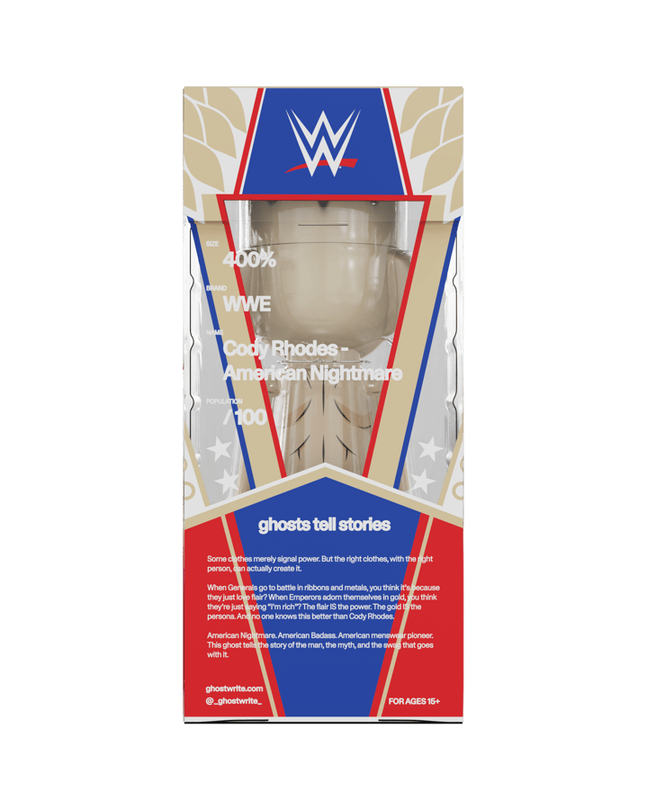 2026 WWE Ghostwrite 400% "American Nightmare" Cody Rhodes
