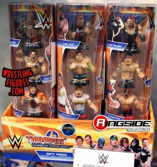 Unreleased WWE Wicked Cool Toys Thumbpers Series 2 4-Pack: Brock Lesnar, The Rock, Bray Wyatt & Sheamus