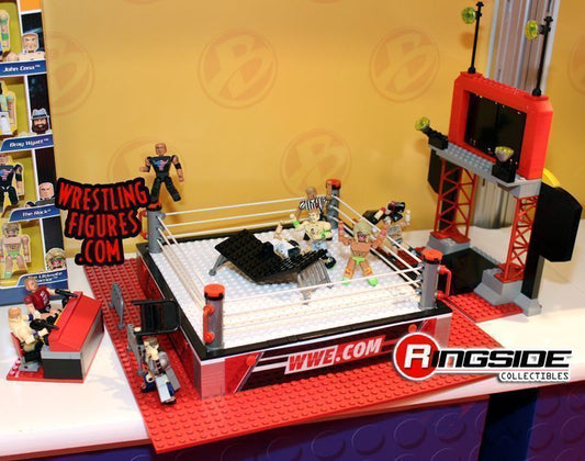 Unreleased WWE Bridge Direct StackDown Raw Ring Set