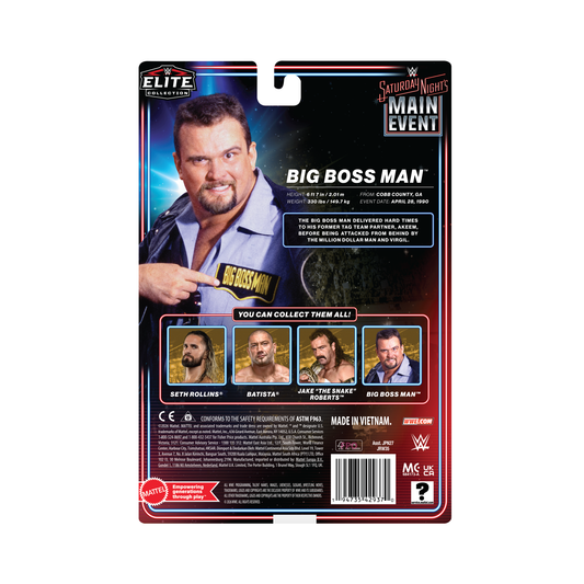 2027 WWE Mattel Elite Collection Saturday Night's Main Event Series 3 Big Boss Man
