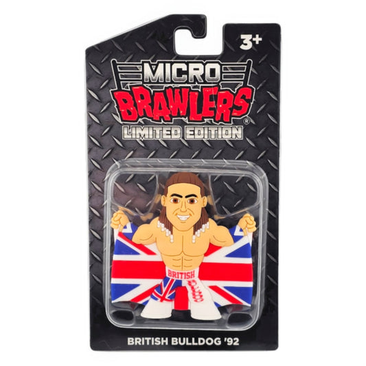2025 Pro Wrestling Tees Limited Edition Micro Brawler British Bulldog '92