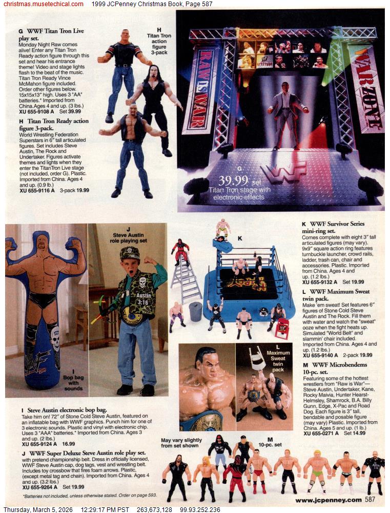 1999 WWF Jakks Pacific JC Penney Mailaway Titantron Live Playset [With Vince McMahon]