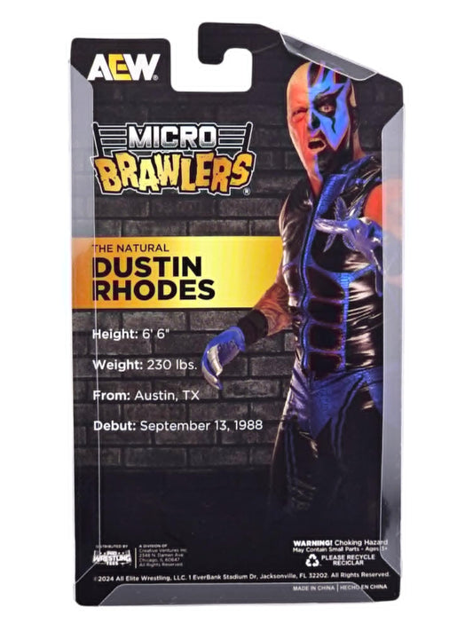 2025 AEW Pro Wrestling Tees Micro Brawlers Limited Edition Dustin Rhodes