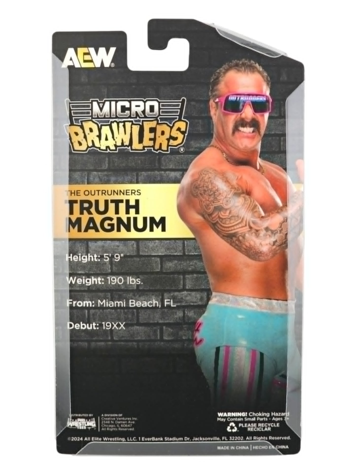 2025 AEW Pro Wrestling Tees Micro Brawlers Tag Team Edition 1 of 2 Truth Magnum [Chase]