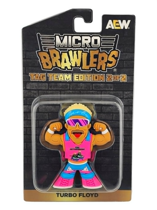 2025 AEW Pro Wrestling Tees Micro Brawlers Tag Team Edition 2 of 2 Turbo Floyd [Chase]