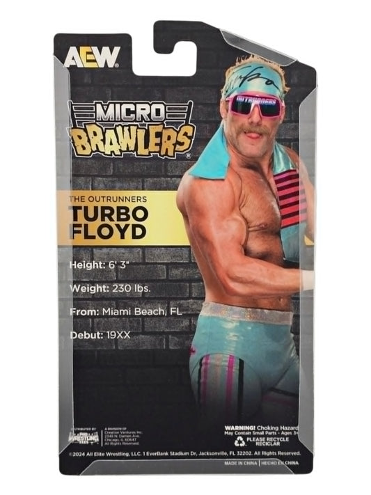 2025 AEW Pro Wrestling Tees Micro Brawlers Tag Team Edition 2 of 2 Turbo Floyd [Chase]