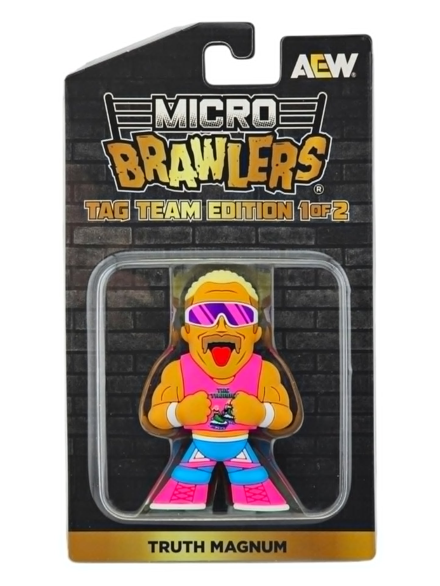 2025 AEW Pro Wrestling Tees Micro Brawlers Tag Team Edition 1 of 2 Truth Magnum [Chase]