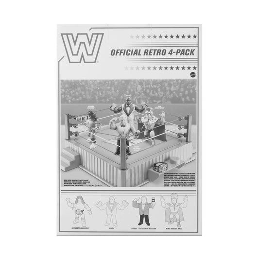 2025 WWE Mattel Creations Exclusive Retro Series 18 Official Retro 4-Pack