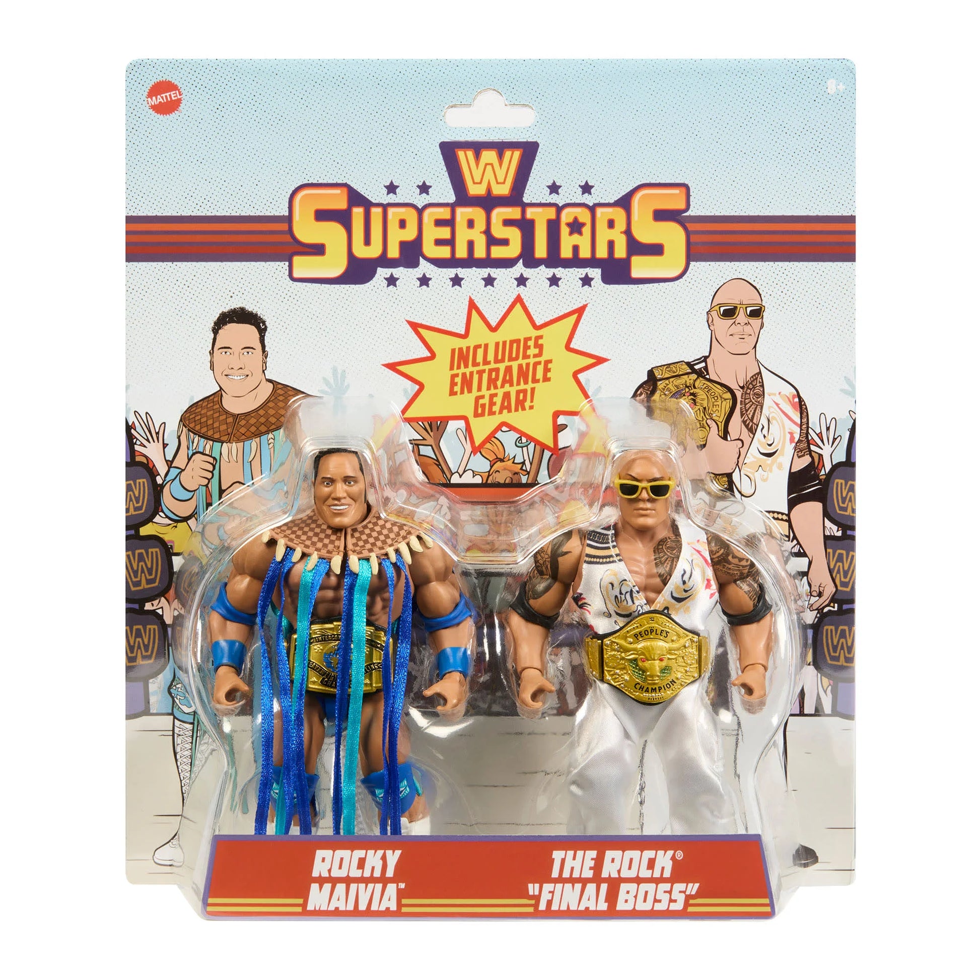 2025 WWE Mattel Superstars Rocky Maivia & 2025 WWE Mattel Superstars Rocky Maivia &