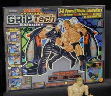 Unreleased WCW Toy Biz Battling Grip Tech Wrestlers: Sting vs. Sid Vicious