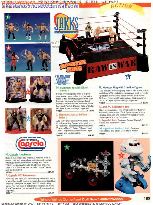 1998 WWF Jakks Pacific Sears Mailaway Slammers Special Edition Series 1 [With Shawn Michaels, Dude Love & Patriot]