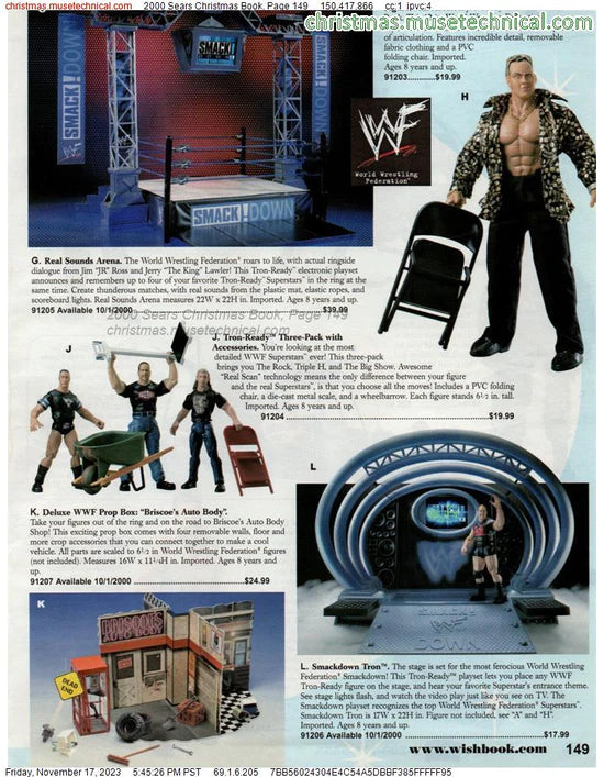 2000 WWF Jakks Pacific Sears Mailaway Titantron Live SmackDown Entrance Stage [With Chris Jericho]