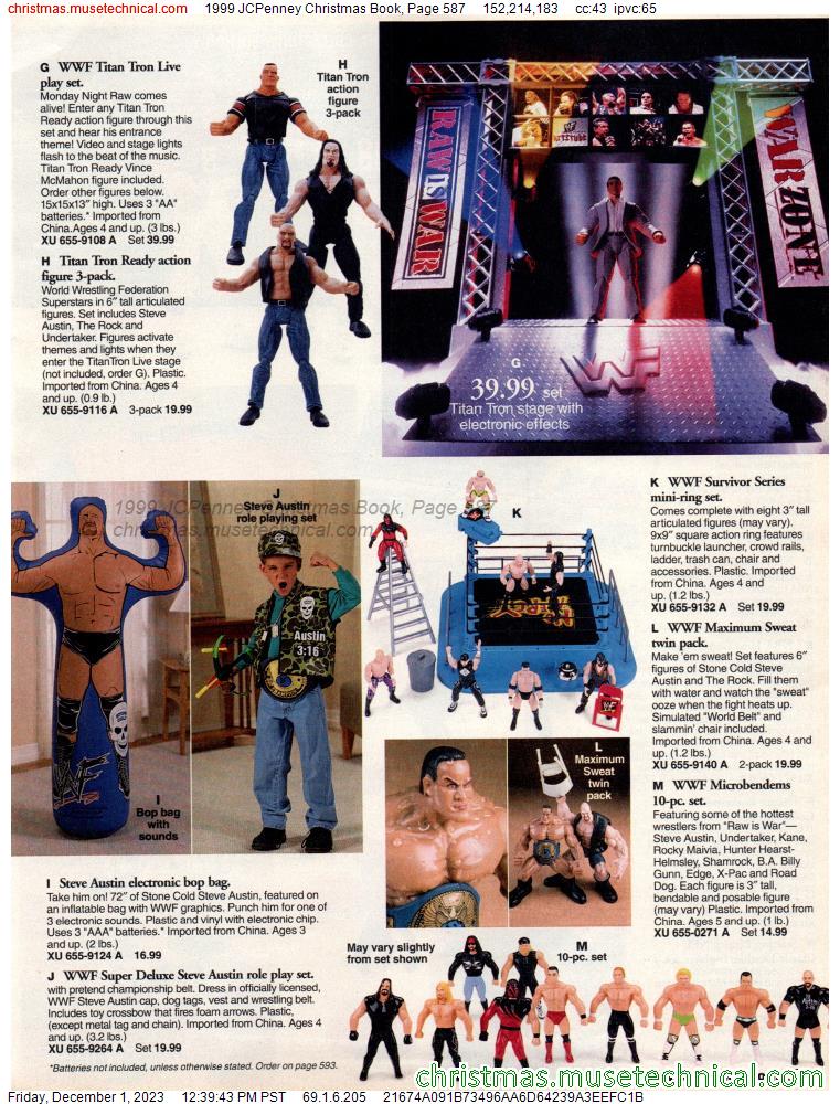 1999 WWF Just Toys Micro Bend-Ems JC Penney Mailaway Rumble 10