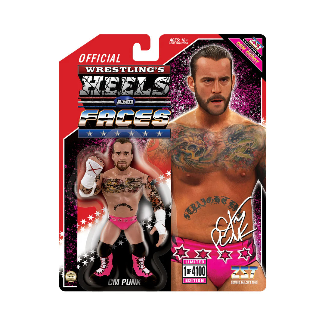 2025 Zombie Sailor's Toys Wrestling's Heels & Faces Limited Edition CM Punk