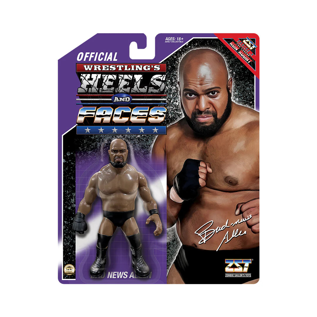 2025 Zombie Sailor's Toys Wrestling's Heels & Faces Series 4 Bad News Allen [Bad News Brown]