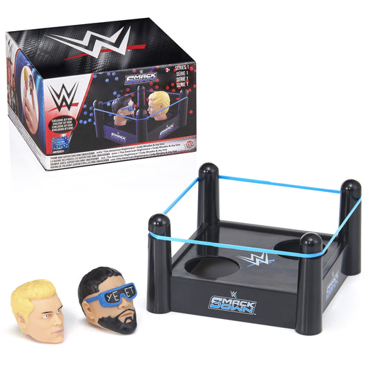 2025 WWE WOW! Stuff Thumb War Superstars Series 1 SmackDown Ring: Cody Rhodes vs. Jey Uso