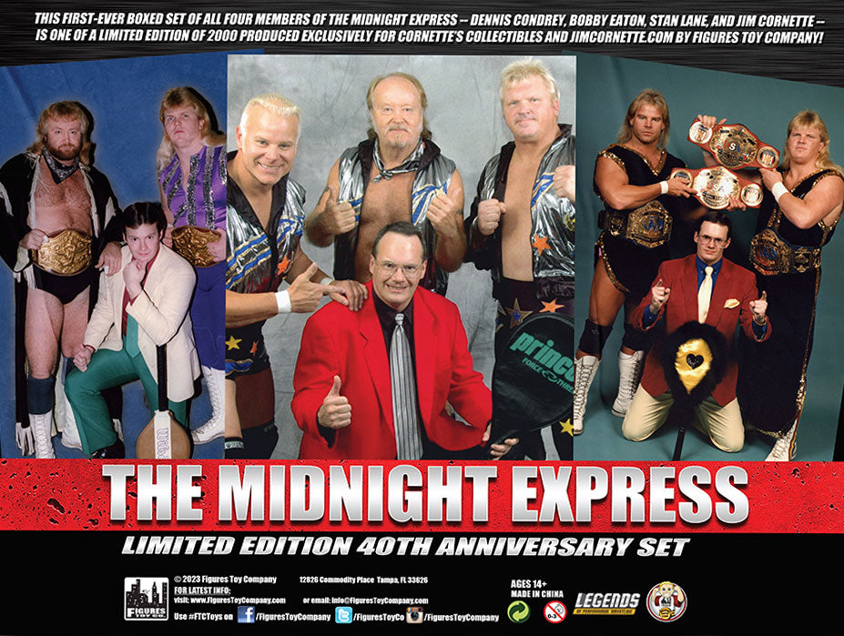 2023 FTC Legends of Professional Wrestling [Modern] Midnight Express Rocket Launcher Boxed Set