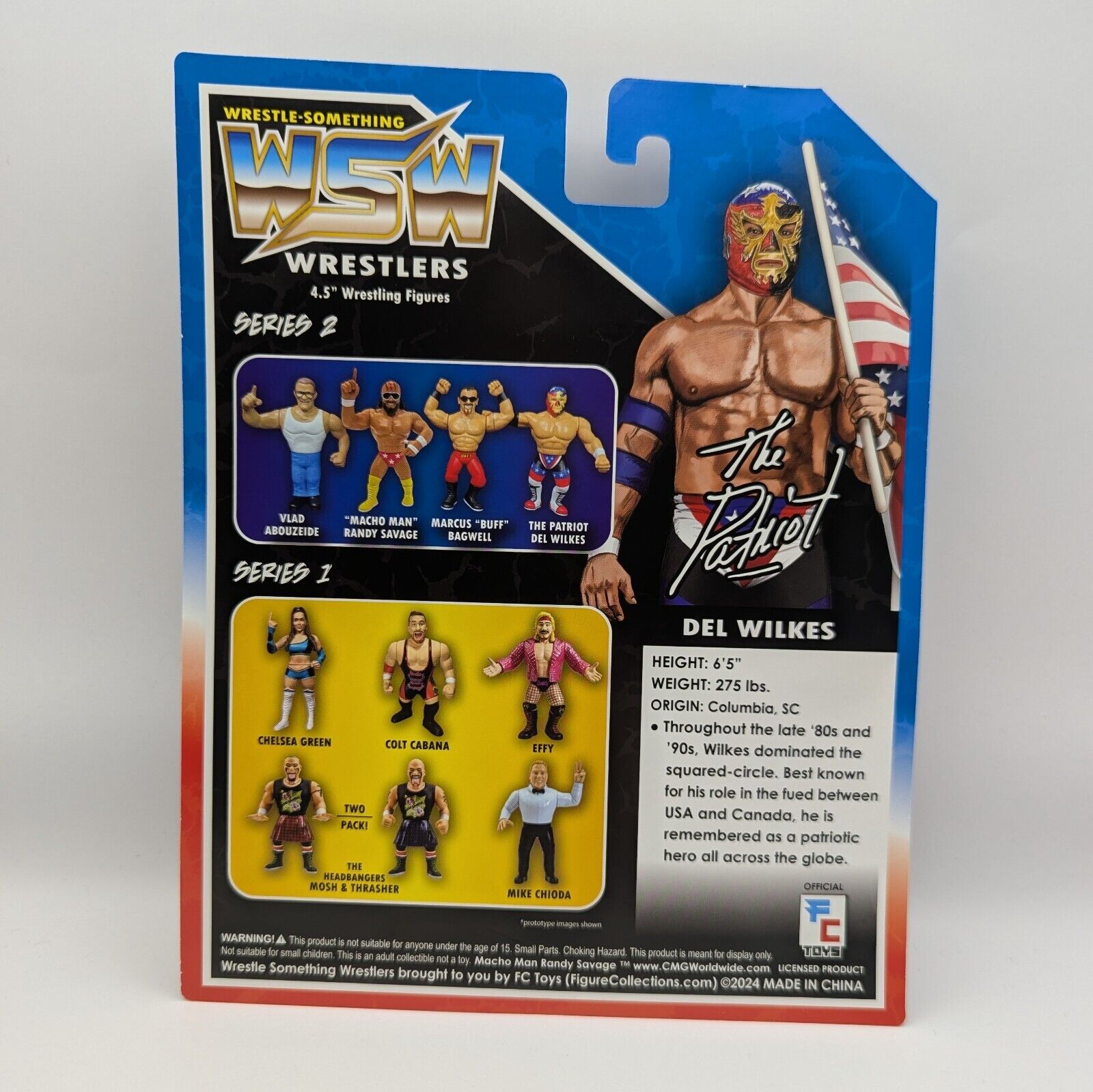 WSW ザ・パトリオット　FCトイズ　ハズブロ風　WWE 2024 FC Toys Wrestle-Something Wrestlers Series 2 