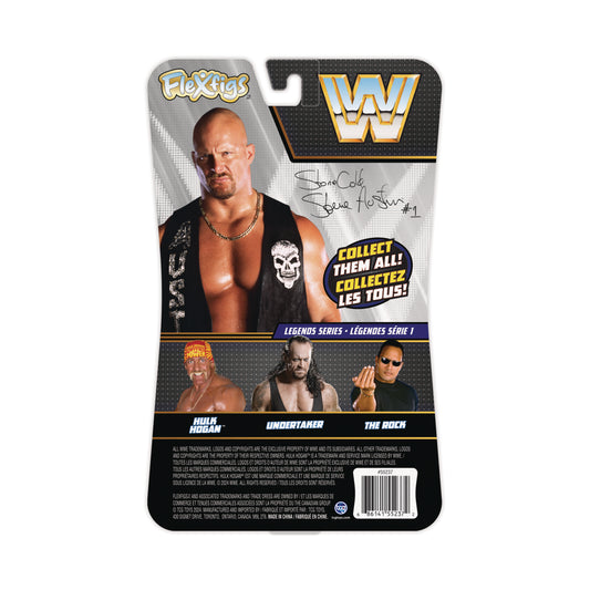 2024 WWE TCG Toys FleXfigs Legends Series 1 "Stone Cold" Steve Austin