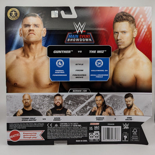 2024 WWE Mattel Main Event Showdown Series 20 The Miz vs. Gunther