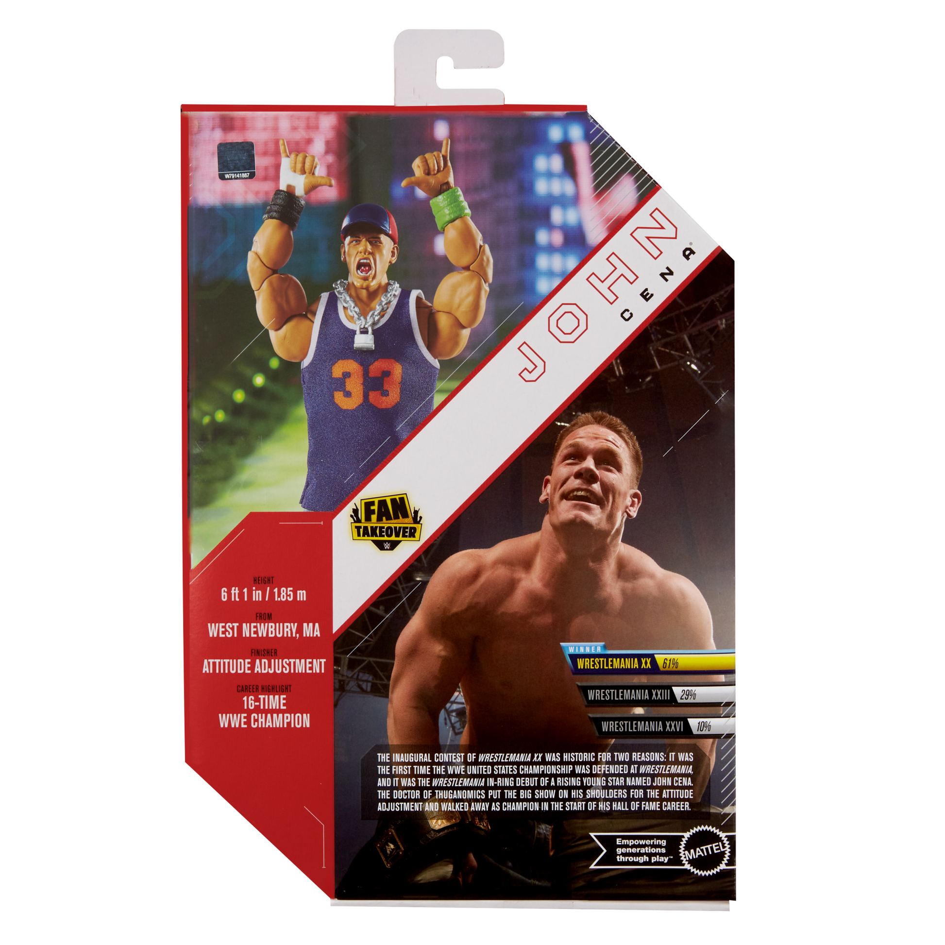 2025 WWE Mattel Ultimate Edition Fan Takeover John Cena [Exclusive 2025 WWE Mattel Ultimate Edition Fan Takeover John Cena [Exclusive