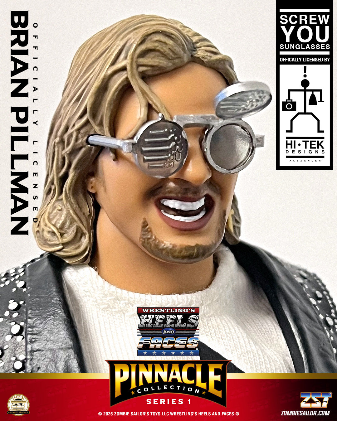 2025 Zombie Sailor's Toys Wrestling's Heels & Faces Pinnacle Collection Series 1 #04 Brian Pillman