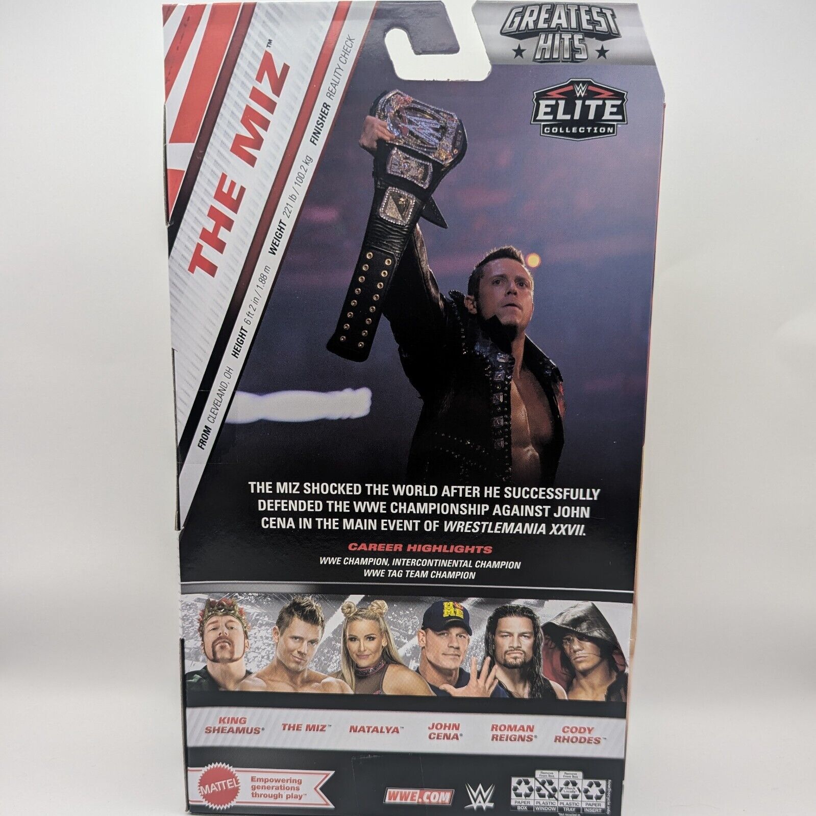 Nuovo THE MIZ WWE Wrestling Championship Collection Nuovo THE MIZ WWE Wrestling Championship Collection