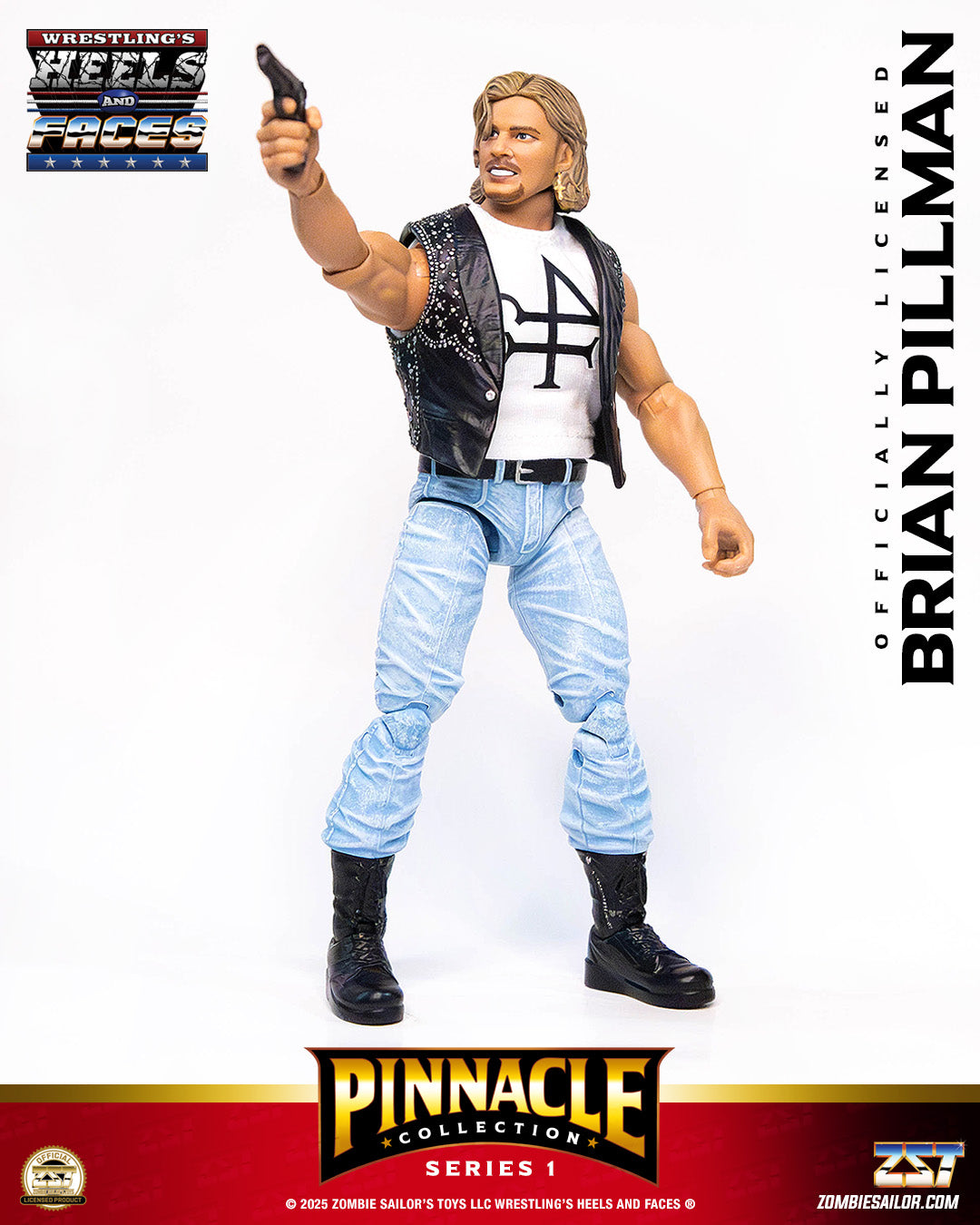 2025 Zombie Sailor's Toys Wrestling's Heels & Faces Pinnacle Collection Series 1 #04 Brian Pillman