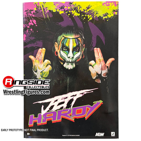 2025 AEW Jazwares Unmatched Collection Ringside Exclusive "Black Light Edition" Jeff Hardy