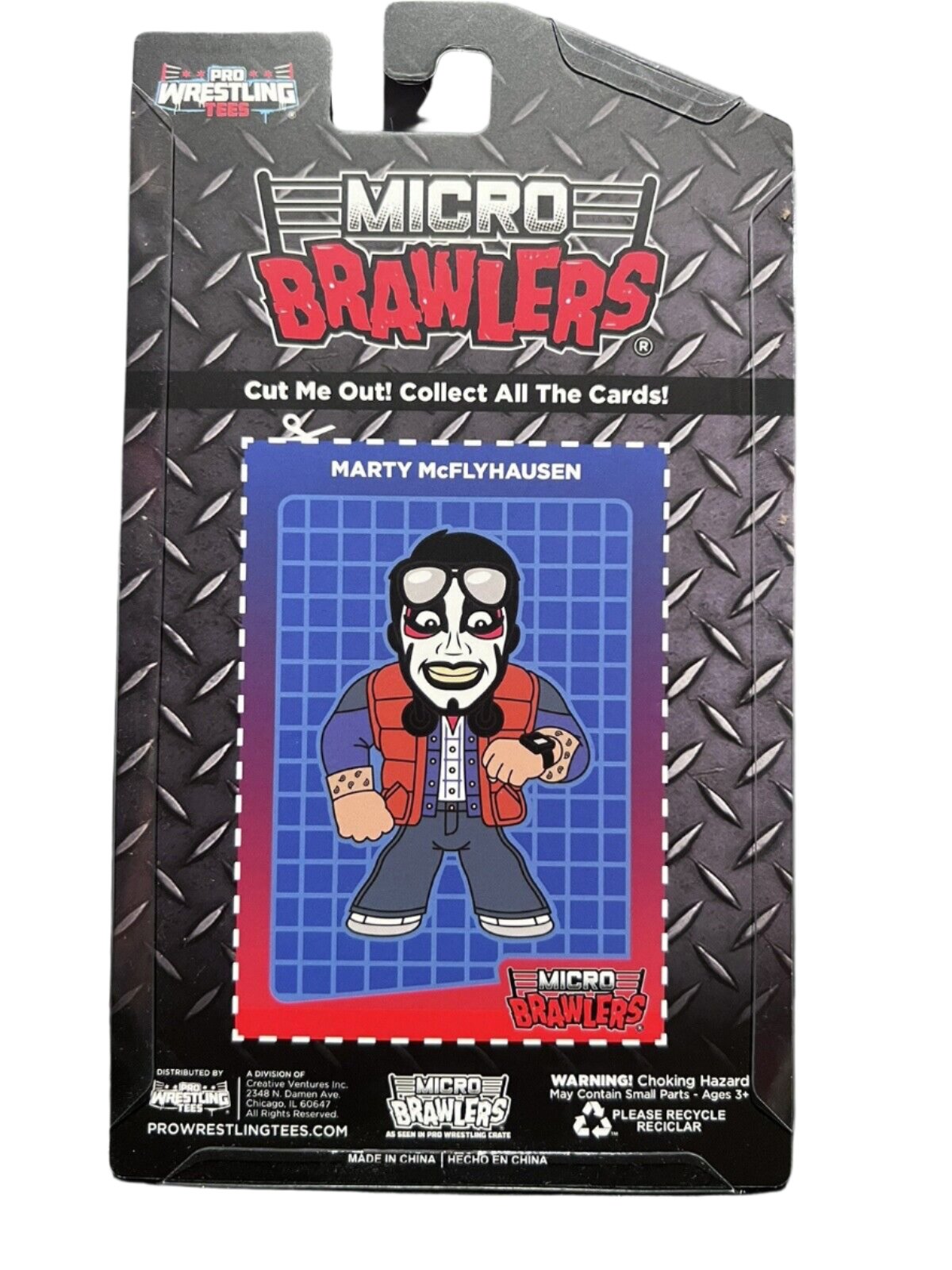 2024 Pro Wrestling Tees Crate Exclusive Marty McFlyhausen Micro Brawler [November, Chase]