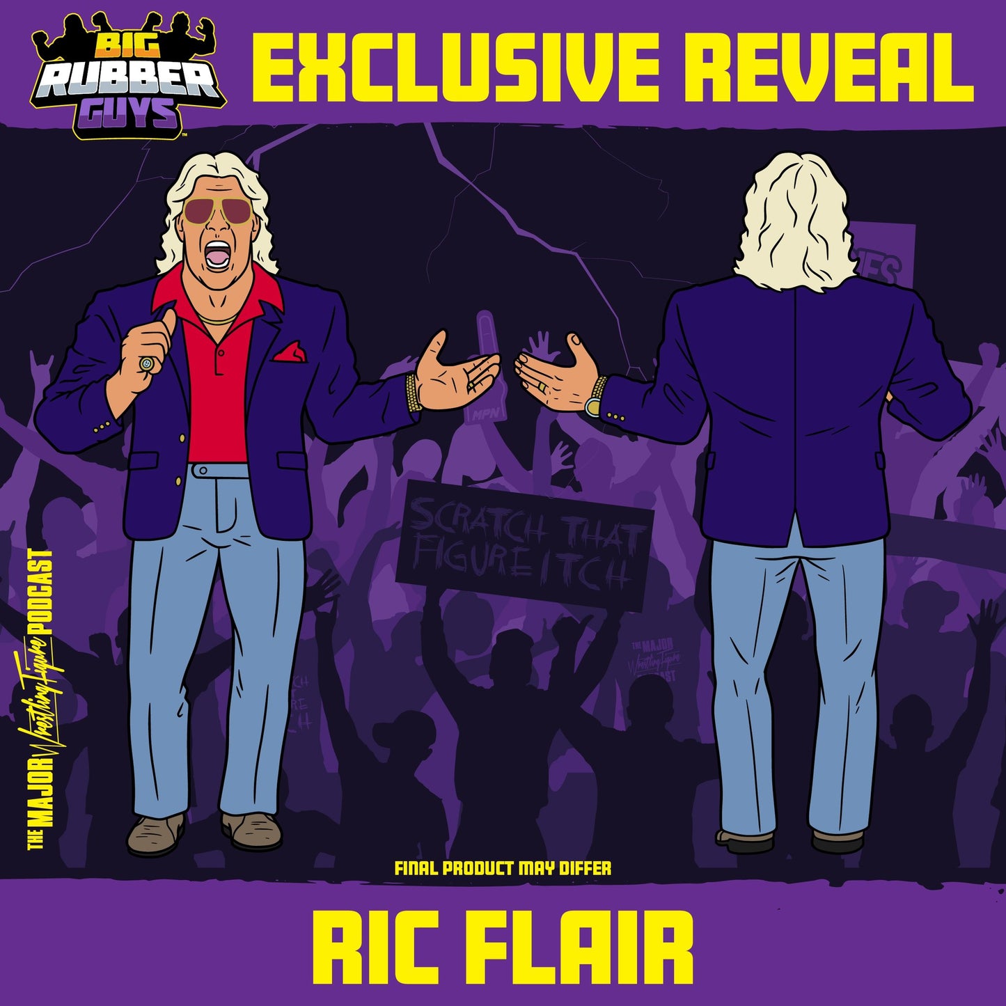 2024 Major Wrestling Figure Podcast Big Rubber Guys Series 3 Ric Flair