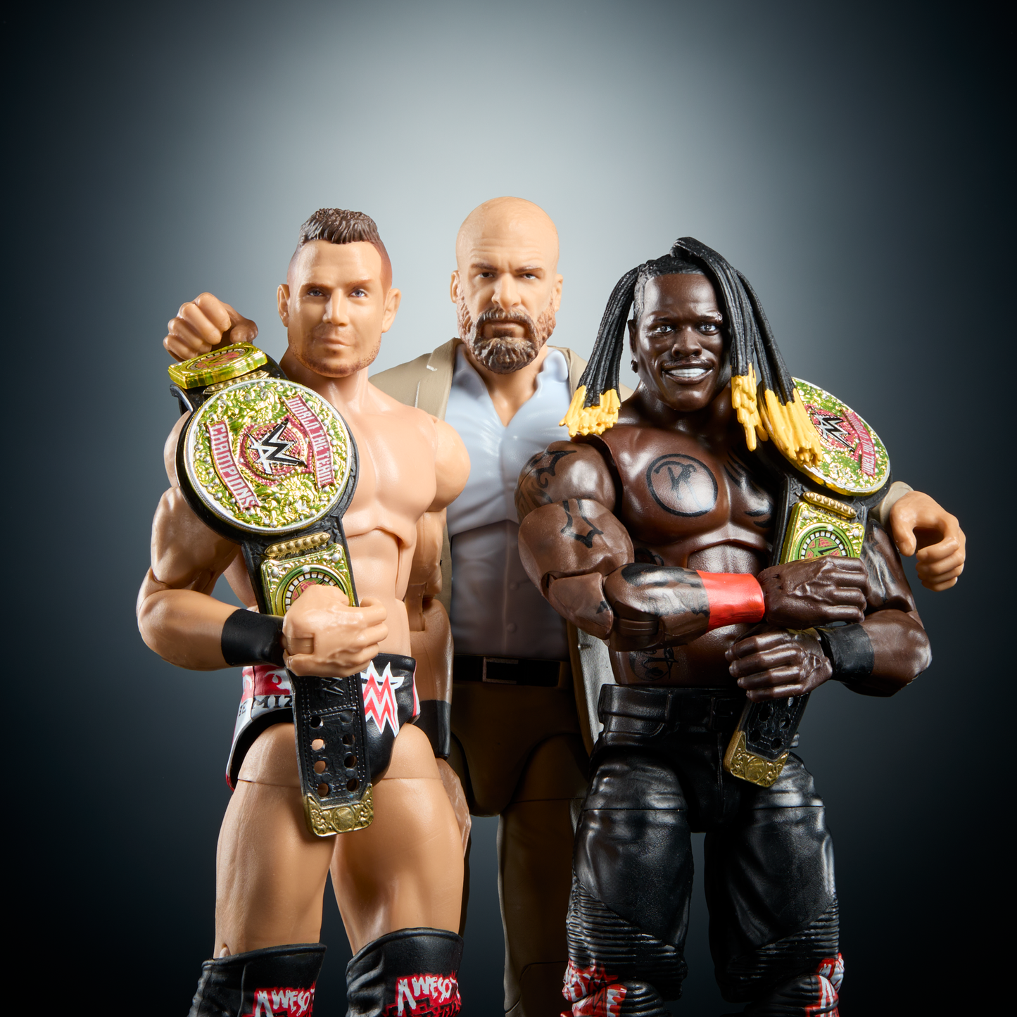 2025 WWE Mattel Elite Collection Walmart Exclusive "Awesome Truth" 3-Pack: R-Truth, The Mix & Triple H