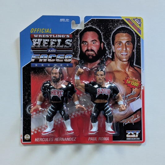 2024 Zombie Sailor's Toys Wrestling's Heels & Faces Limited Edition Hercules Hernandez & Paul Roma Tag Team 2-Pack