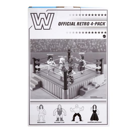 2025 WWE Mattel Creations Exclusive Retro Series 17 Official Retro 4-Pack