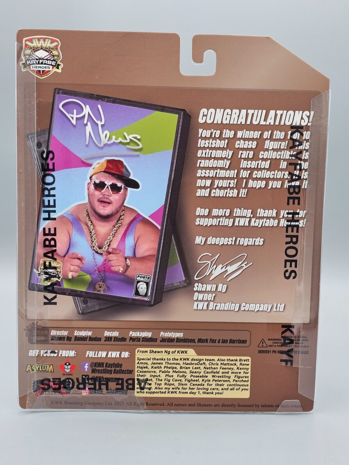 2024 KWK Kayfabe Heroes Series 1 PN News [Test Shot]