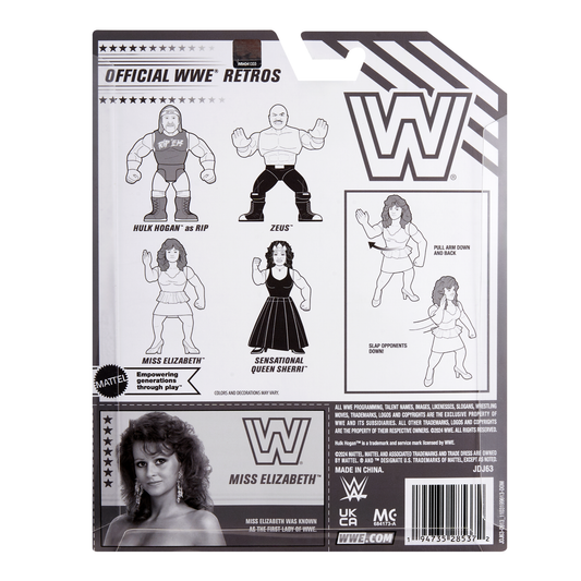 2025 WWE Mattel Creations Exclusive Retro Series 17 Miss Elizabeth