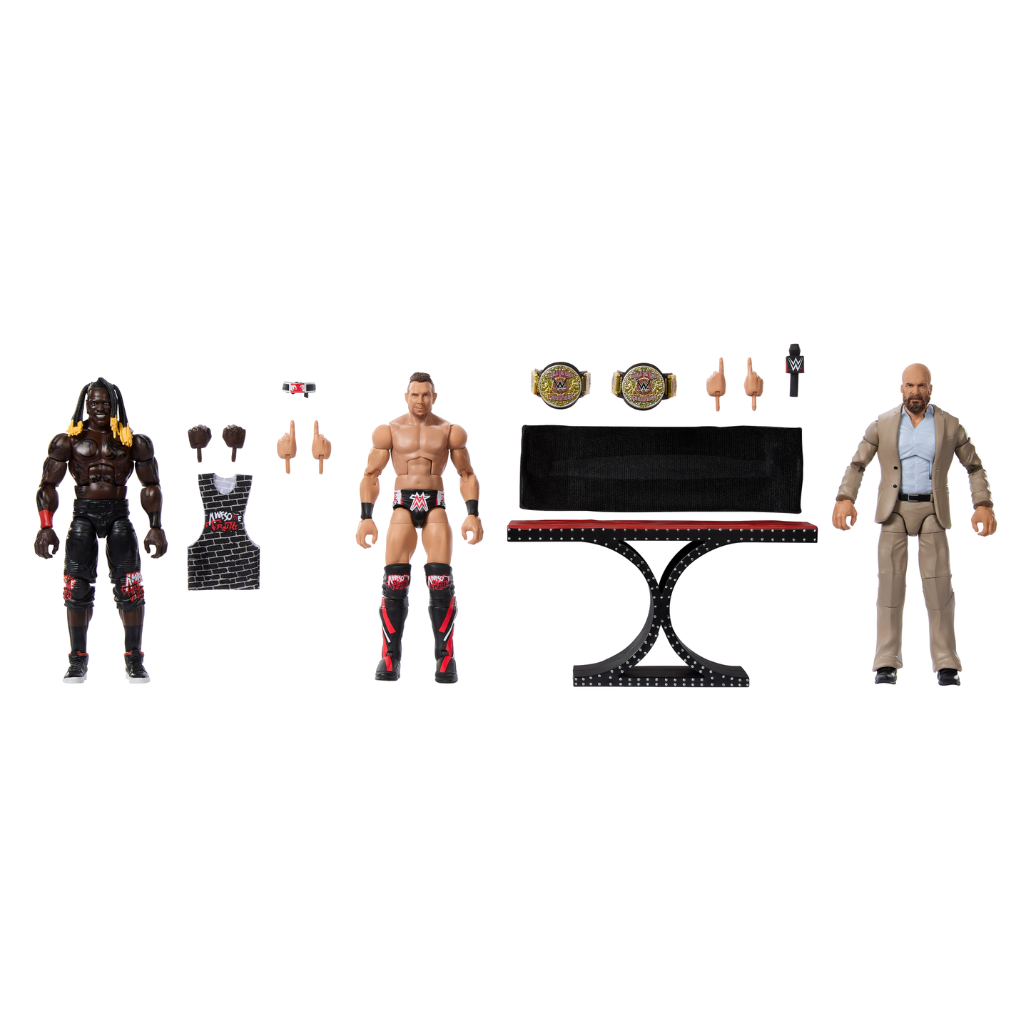 2025 WWE Mattel Elite Collection Walmart Exclusive "Awesome Truth" 3-Pack: R-Truth, The Mix & Triple H