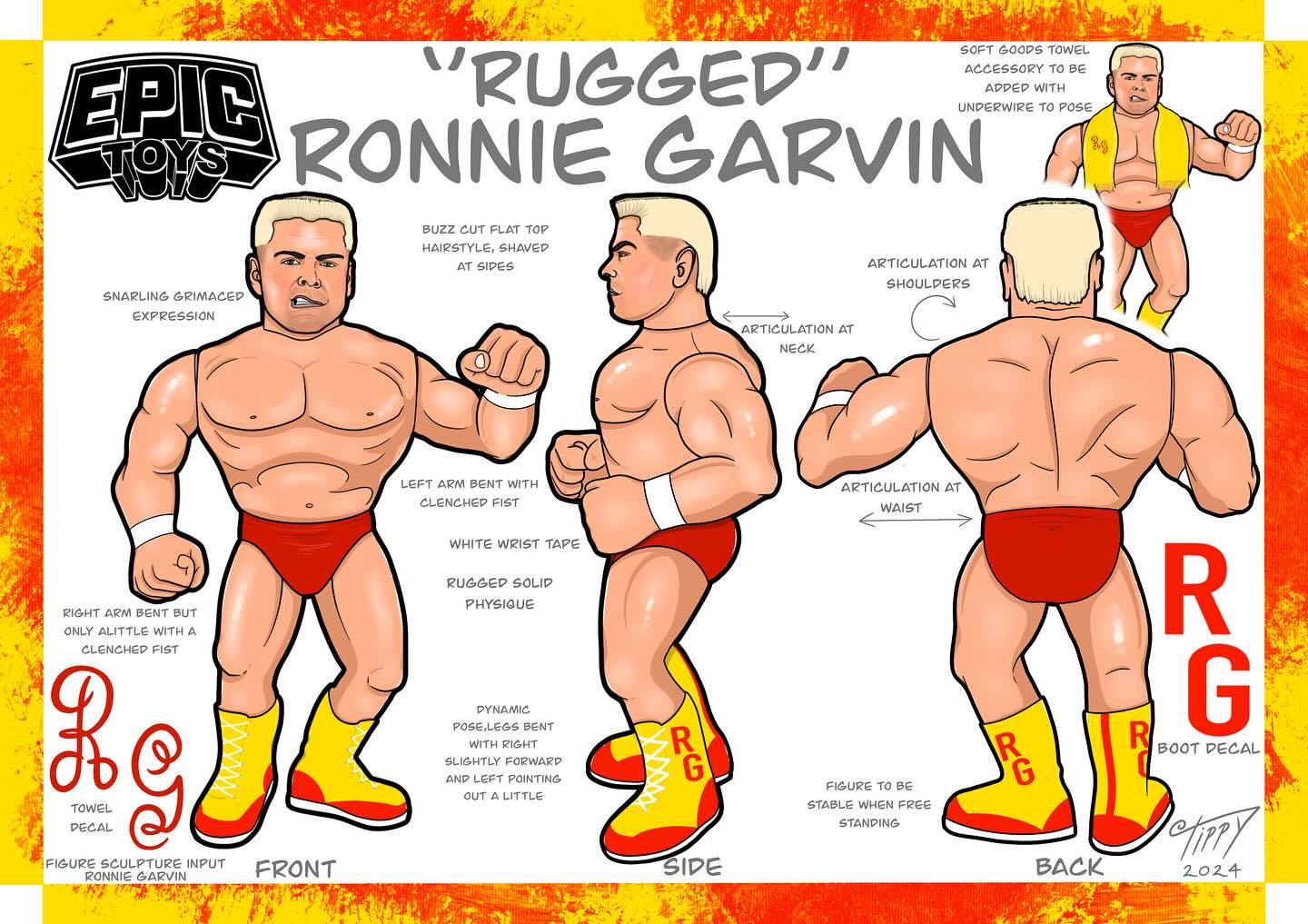 Epic Toys Wrestling Megastars Series 5 Ronnie Garvin