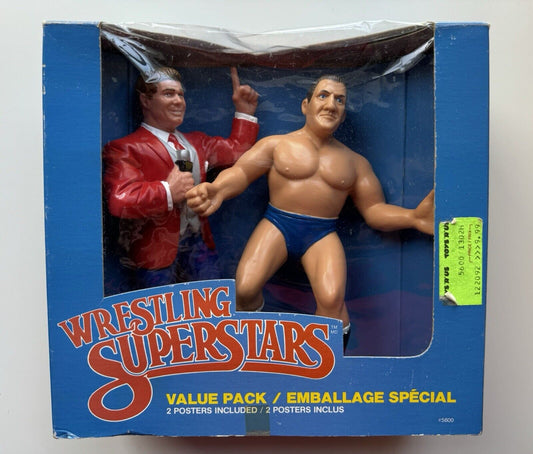 1988 WWF Grand Toys Wrestling Superstars Value Pack: Vince McMahon & Bruno Sammartino