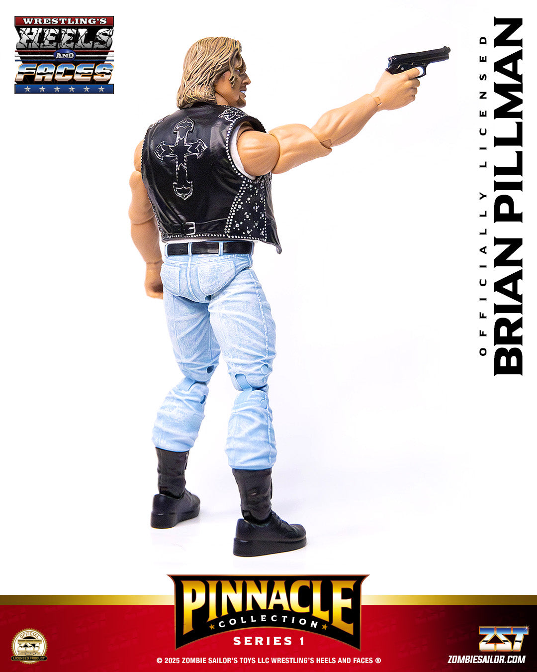 2025 Zombie Sailor's Toys Wrestling's Heels & Faces Pinnacle Collection Series 1 #04 Brian Pillman