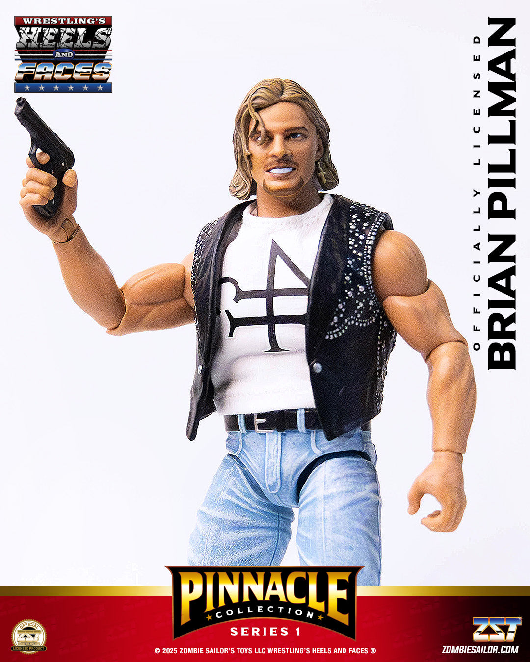 2025 Zombie Sailor's Toys Wrestling's Heels & Faces Pinnacle Collection Series 1 #04 Brian Pillman